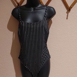 Black and white bodysuit